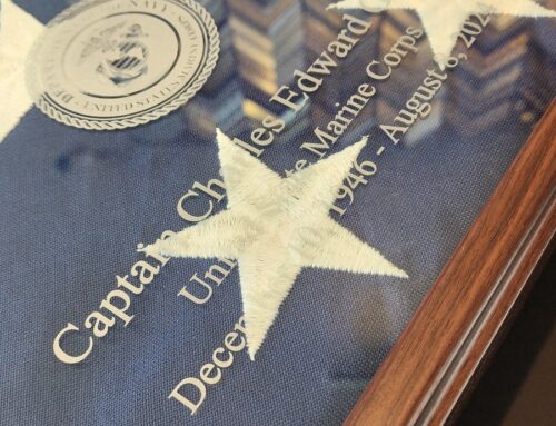 Flag Case with Laser Engraving