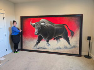 Leather Frame by House of Mercier 6' tall x 10' long