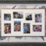 Hawaiian themed vacation shadowbox family photo collage